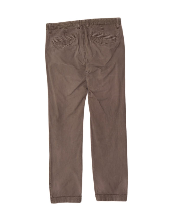 Marks & Spencer Pantalones chinos rectos para hombre W34 L33 Algodón gris