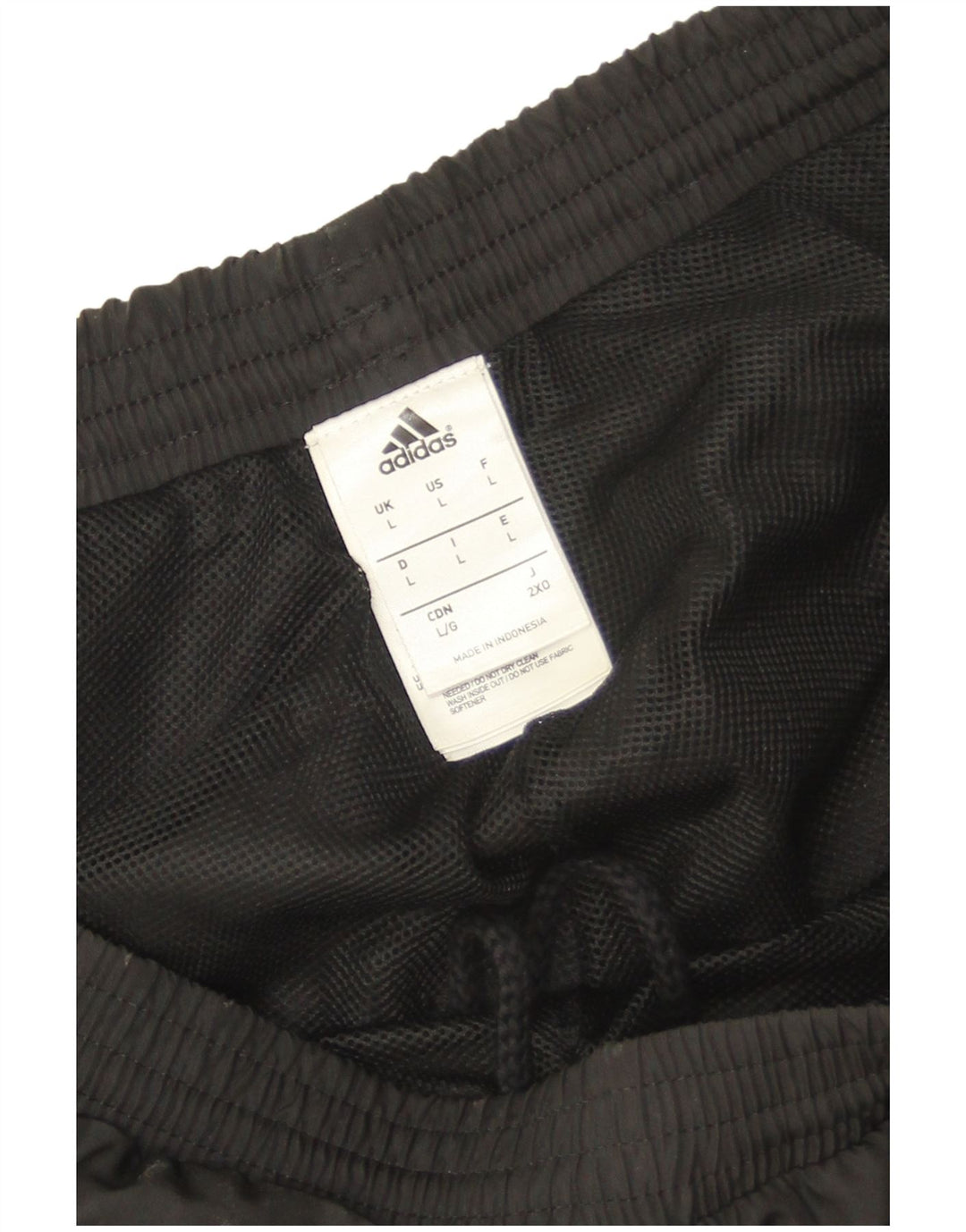 Adidas Hombre Pantalones De Chándal Joggers Grande Negro Poliéster