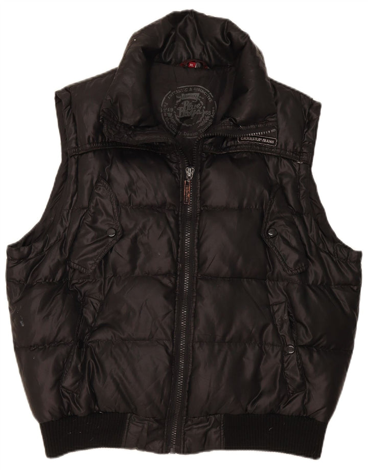 Chaleco acolchado Carrera para hombre UK 42 XL Poliéster negro