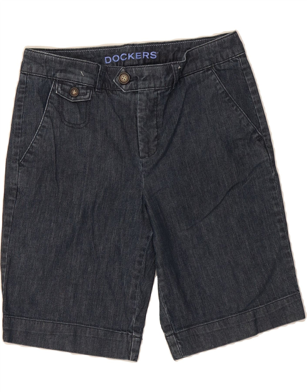 DOCKERS Womens Denim Shorts UK 8 Medium W30 Blue Cotton Vintage Dockers and Second-Hand Dockers from Messina Hembry 