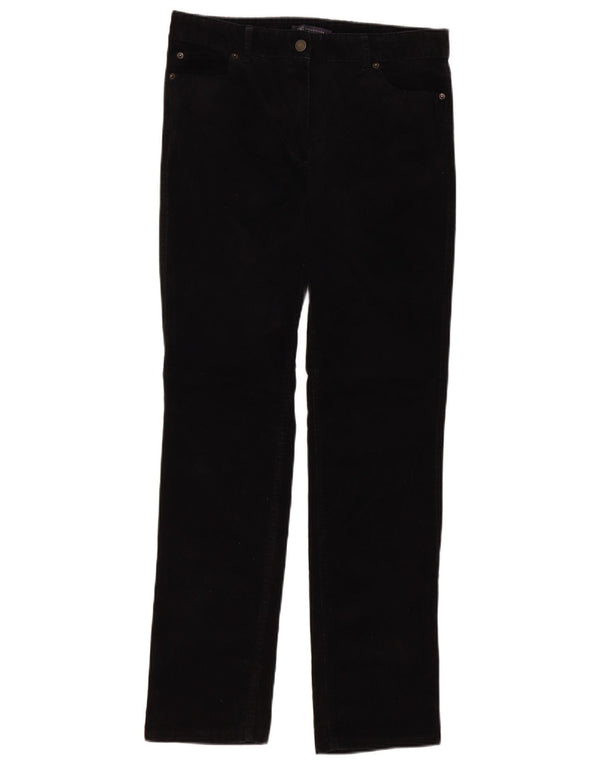 Marks & Spencer Pantalones de pana de cintura alta para mujer UK 12 Medium W32 L30 Bl