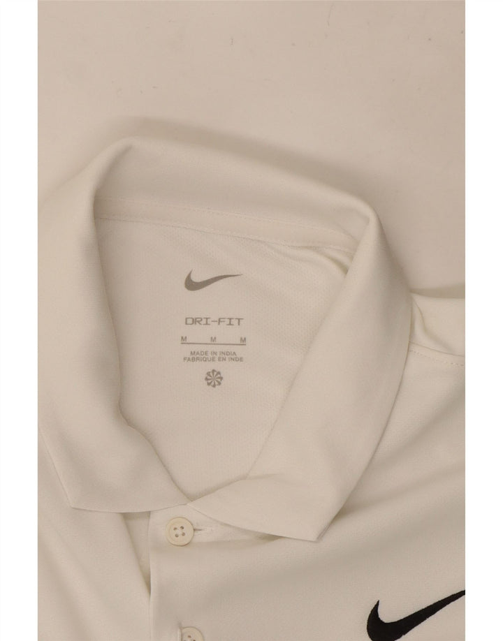 Nike Polo Dri Fit para Hombre Blanco Mediano