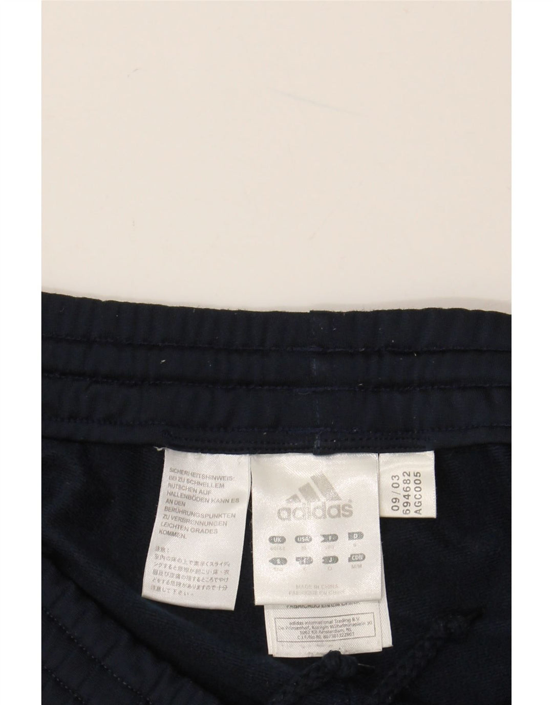 Pantalón Chándal ADIDAS Hombre XL Azul Marino Poliéster