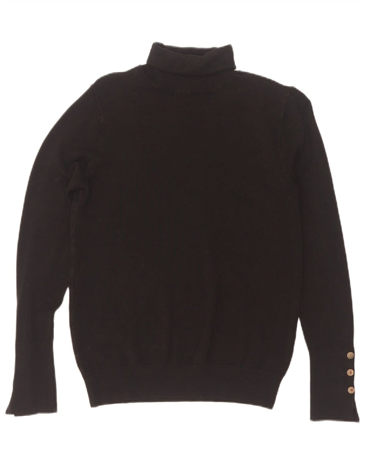 Zara - Jersey con cuello vuelto para mujer, talla 40, talla M, color negro