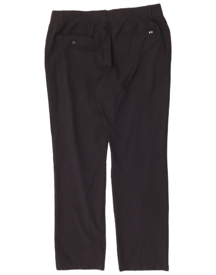 UNDER ARMOUR Pantalón chino recto para hombre W38 L32 Poliéster negro