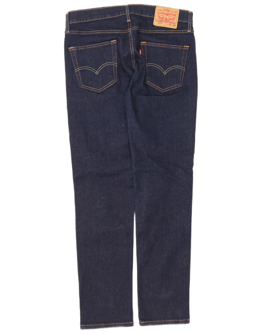 Levi's Hombre 511 Slim Jeans W33 L32 Algodón Azul Marino