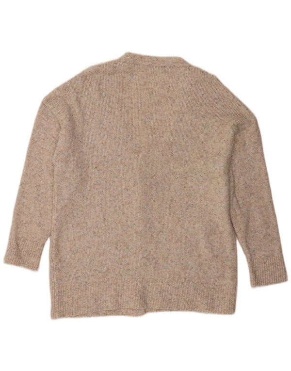 Marks & Spencer Suéter tipo cárdigan extragrande para mujer UK 46 Large Beige