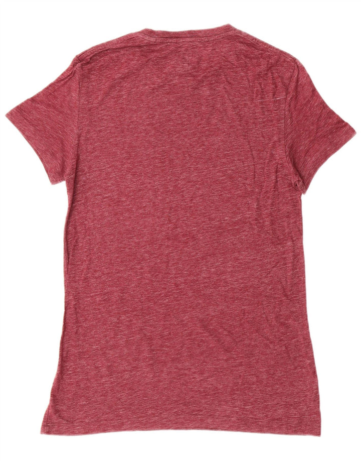 JACK WILLS Camiseta Hombre XS Borgoña Algodón