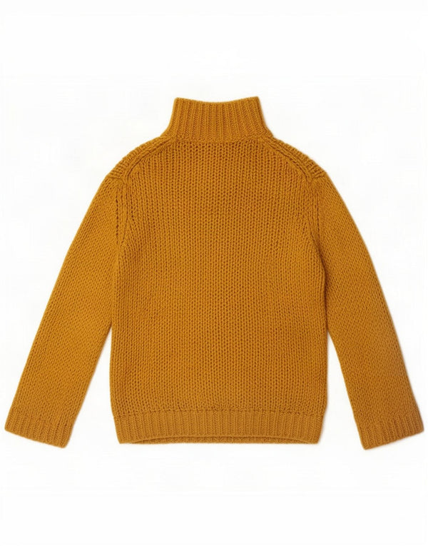 Massimo Dutti Jersey Oversize con Cuello Alto para Mujer UK 6 XS Amarillo