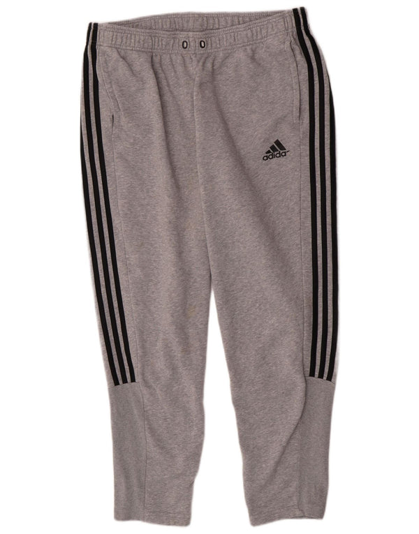 Adidas Pantalones De Chándal Hombre XL Algodón Moteado Gris