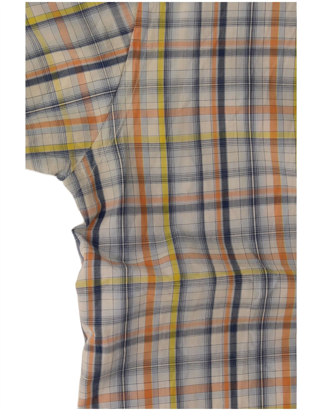 Camisa de manga corta para hombre Pierre Cardin Talla 41 Cuadros multicolores grandes