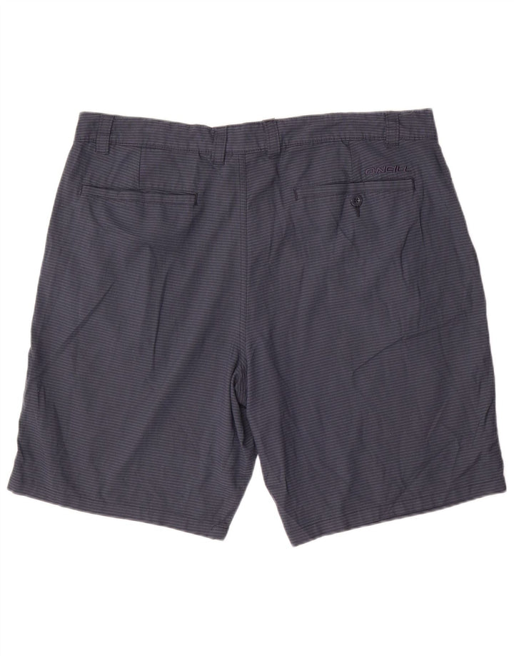 O'Neill Pantalones cortos chinos para hombre W38 XL Poliéster a rayas azul marino