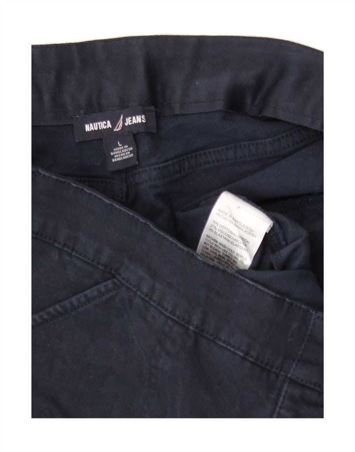 NAUTICA Womens Chino Shorts Large W34  Black Cotton Vintage Nautica and Second-Hand Nautica from Messina Hembry 