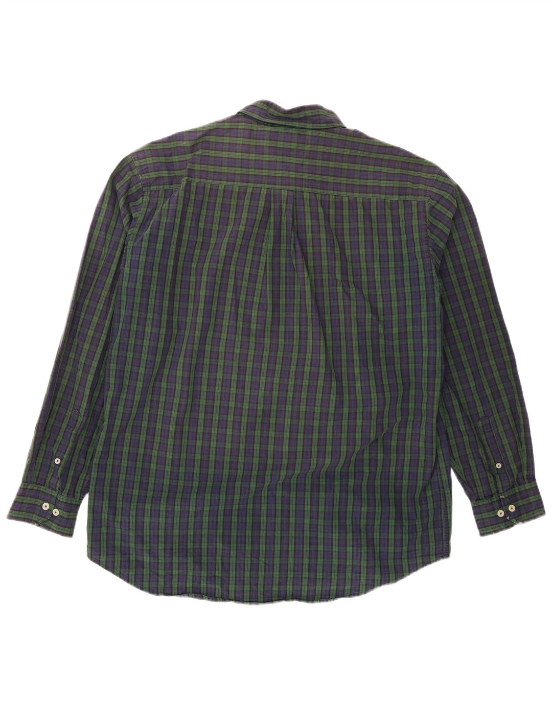 Camisa Tommy Hilfiger Hombre XL Azul Marino Cuadros Algodón