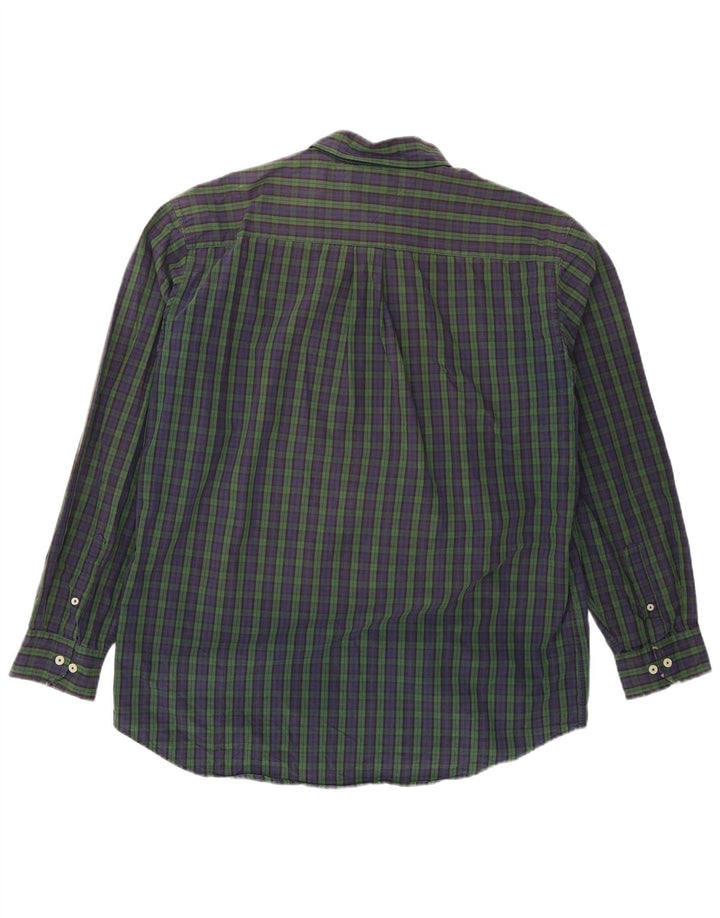 Camisa Tommy Hilfiger Hombre XL Azul Marino Cuadros Algodón