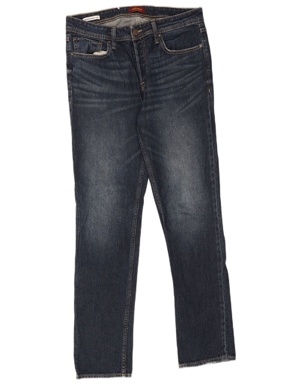 Jack & Jones Tim Slim Jeans rectos para hombre W32 L34 Algodón azul