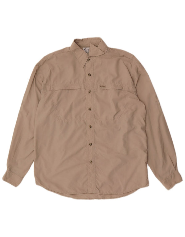 Camisa Columbia Hombre Pequeña Nylon Beige
