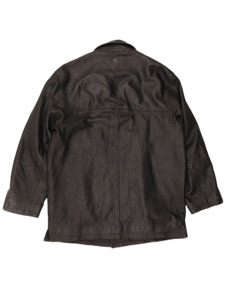 Kartel Chaqueta de cuero para hombre Reino Unido 40 Grande Negro
