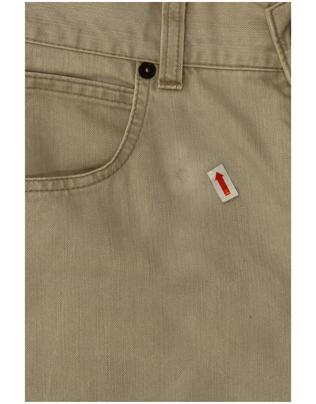 Armani Jeans Rectos Hombre W36 L28 Algodón Beige