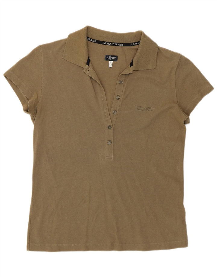 Armani Polo para mujer Reino Unido 12 Algodón caqui mediano