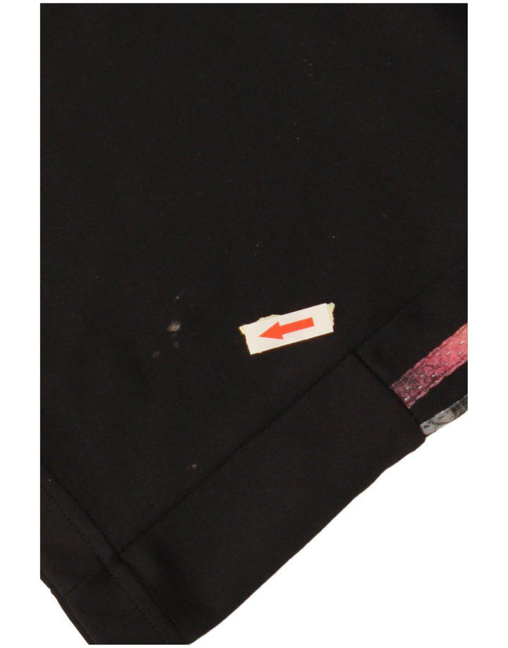 Pantalones cortos deportivos ADIDAS Niñas 13-14 años W28 L8 Negro Poliéster