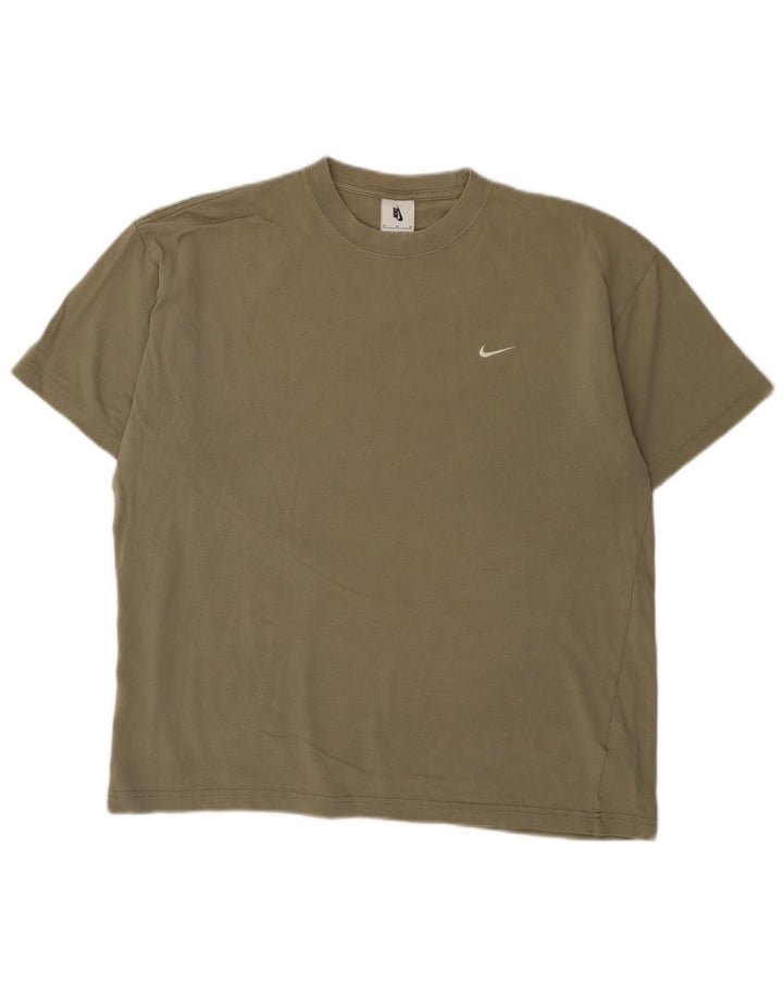 Camiseta Nike Hombre Top Medium Khaki Algodón