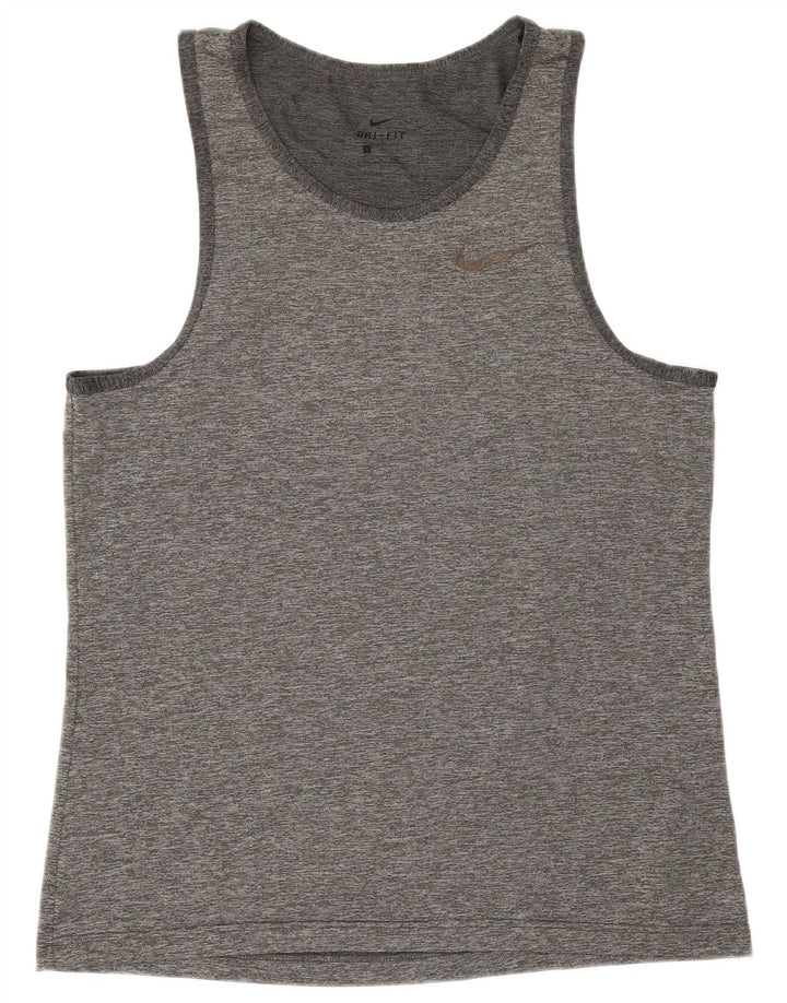 Nike - Camiseta sin mangas Dri Fit para hombre, talla grande, gris moteado