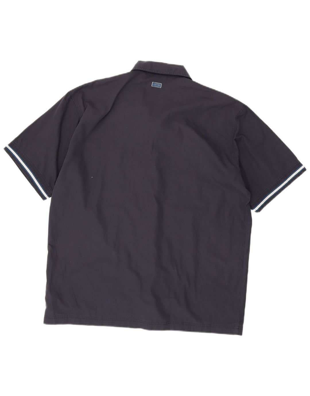 ADIDAS Camisa Manga Corta Hombre UK 44/46 Grande Azul Marino Poliéster