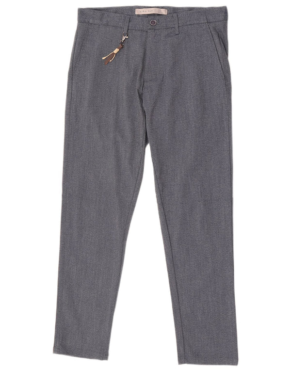 Zara Mens Slim Chino Pantalones EU 38 Small W30 L28 Gris