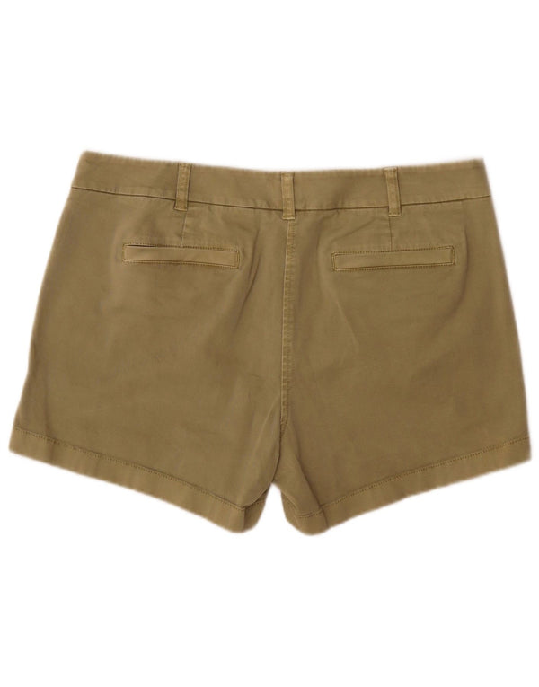 J. Crew Pantalones cortos chinos para mujer US 12 Large W34 Caqui Algodón