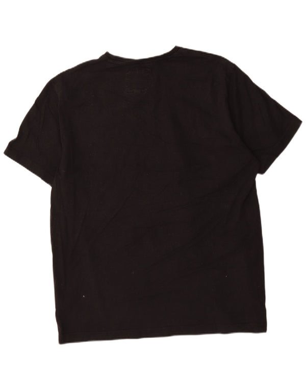 Crew Clothing Camiseta para hombre Top XL Algodón negro