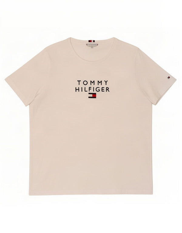 Tommy Hilfiger Camiseta gráfica para mujer Top UK 20 2XL Blanco