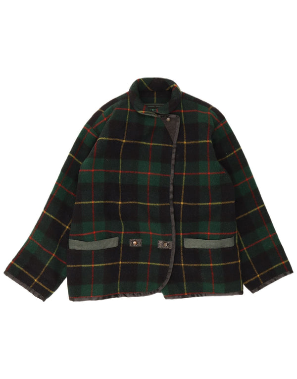 Chaqueta tipo blazer holgada para mujer Penny Black IT 40 Small Green Check Wool
