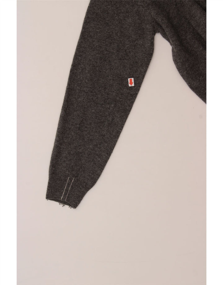MARLBORO CLASSICS Womens Zip Neck Jumper Sweater UK 18 XL Grey Vintage Marlboro Classics and Second-Hand Marlboro Classics from Messina Hembry 