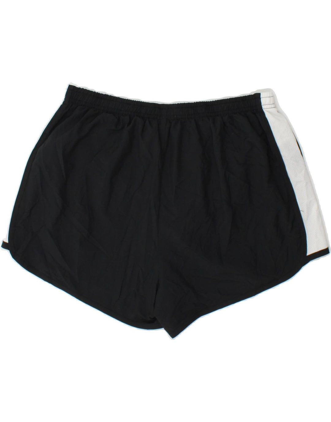 REEBOK Womens Sport Shorts UK 14 Large Black Colourblock Polyester Vintage Reebok and Second-Hand Reebok from Messina Hembry 