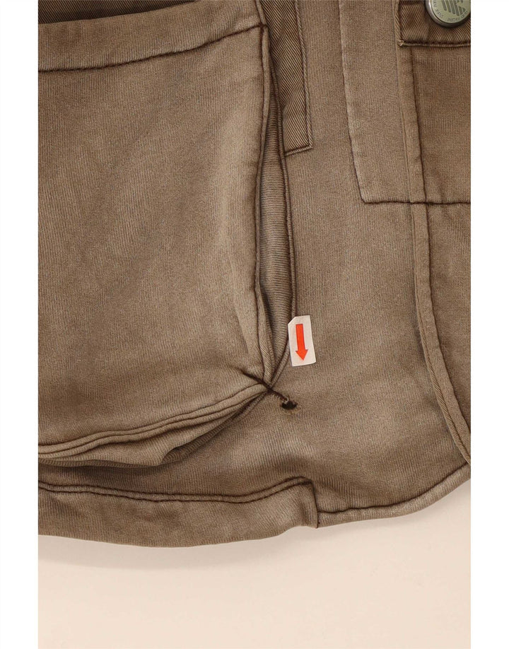 Armani Jeans Chaqueta utilitaria para hombre UK 38 Algodón marrón medio