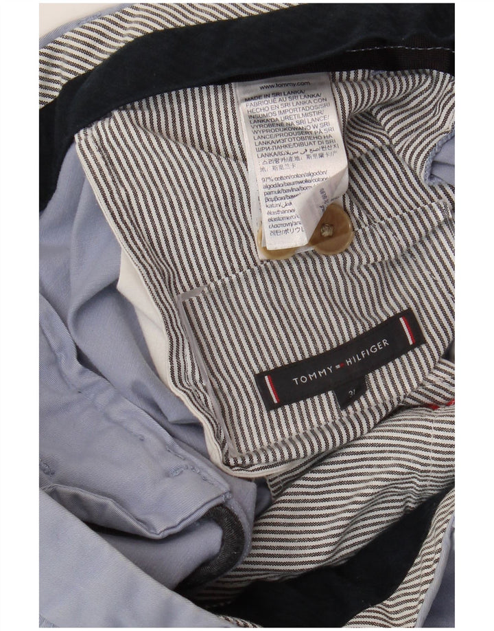 TOMMY HILFIGER Pantalones cortos chinos para hombre W31 Algodón azul medio