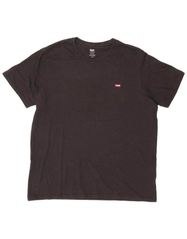 Levi's Camiseta estándar para hombre Top XL Algodón negro