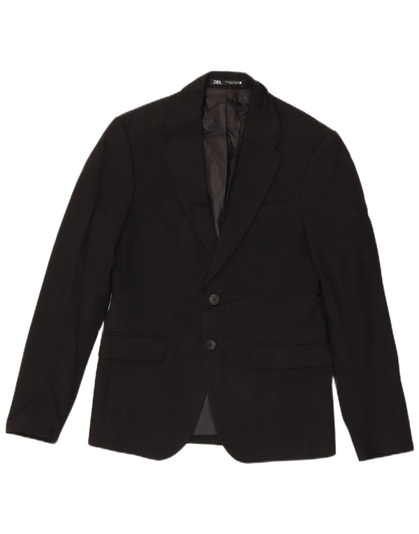 ZARA Chaqueta Blazer De 2 Botones Para Hombre EU 44 XS Viscosa Azul Marino