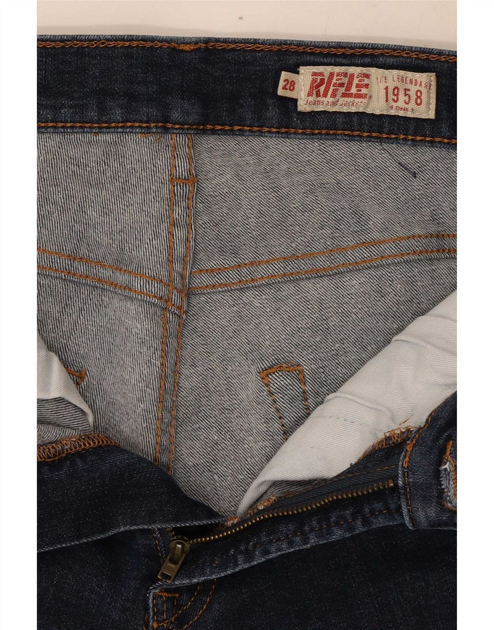 Vaqueros ajustados para mujer Rifle W28 L32 Algodón azul marino