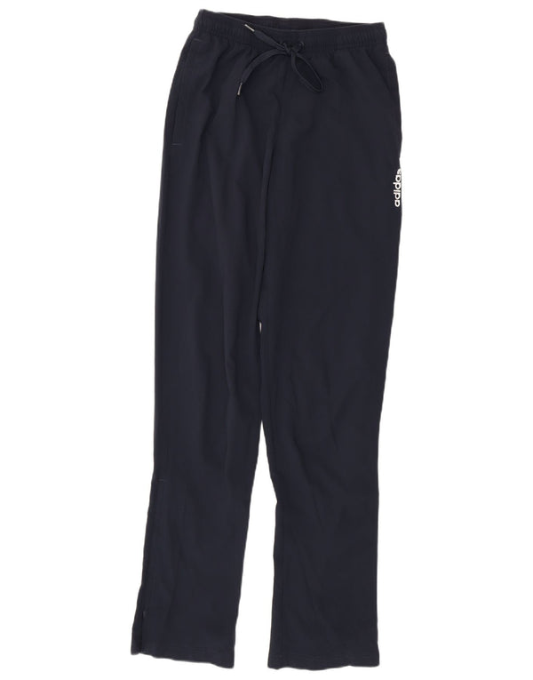 Adidas Pantalones de chándal para mujer UK 10 Small Azul marino Poliéster
