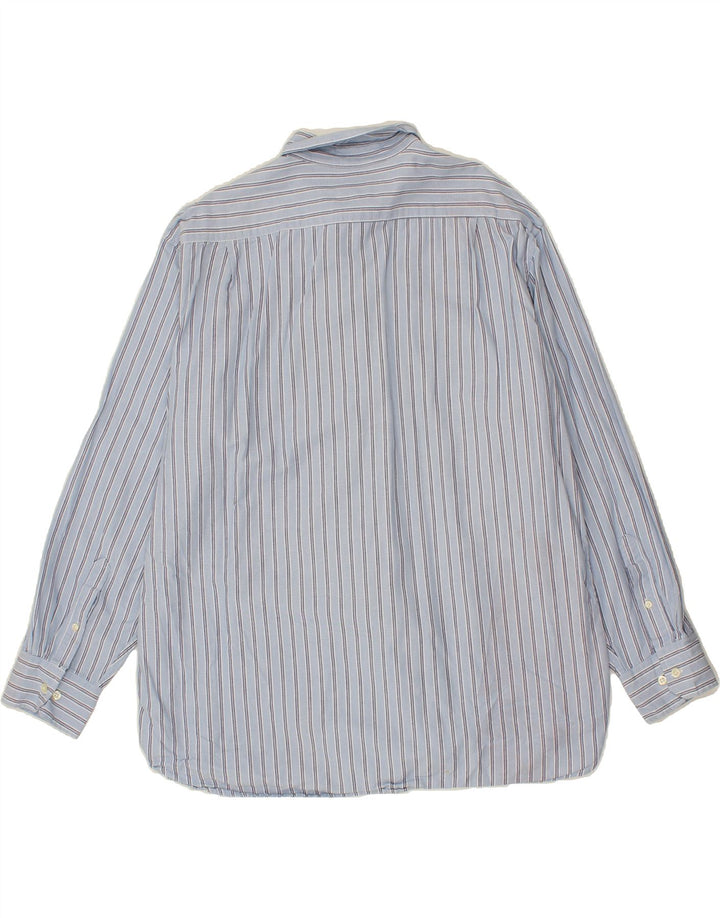 IZOD Mens Big & Tall Shirt XL Blue Striped Cotton Vintage Izod and Second-Hand Izod from Messina Hembry 