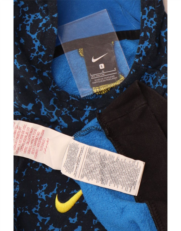 Nike Boys Inter Milan Sudadera con capucha Jumper 12-13 años Grande Azul marino manchado