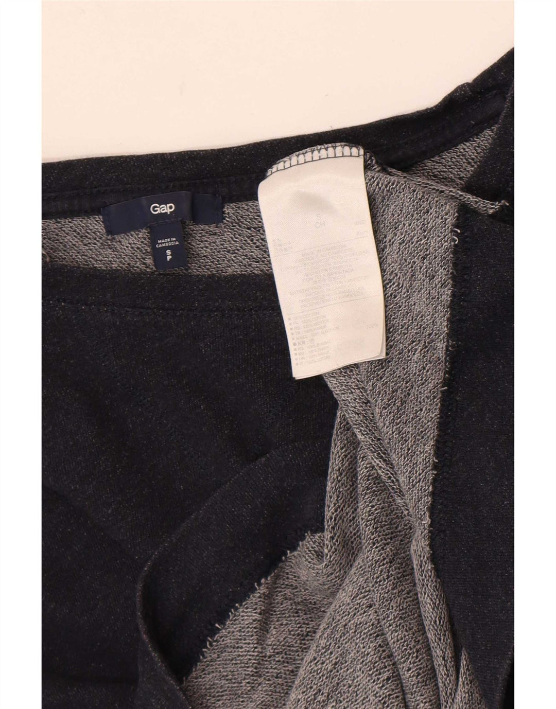 Gap Top extragrande para mujer Manga 3/4 UK 10 Small Azul marino Algodón