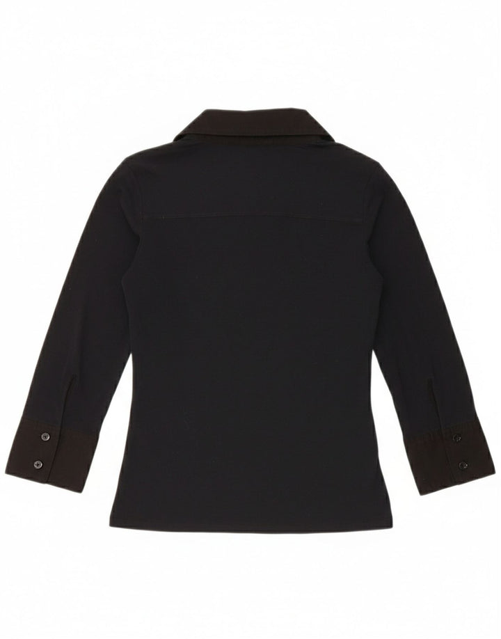 Liu Jo Blusa de manga 3/4 para mujer UK 8 Small Azul marino