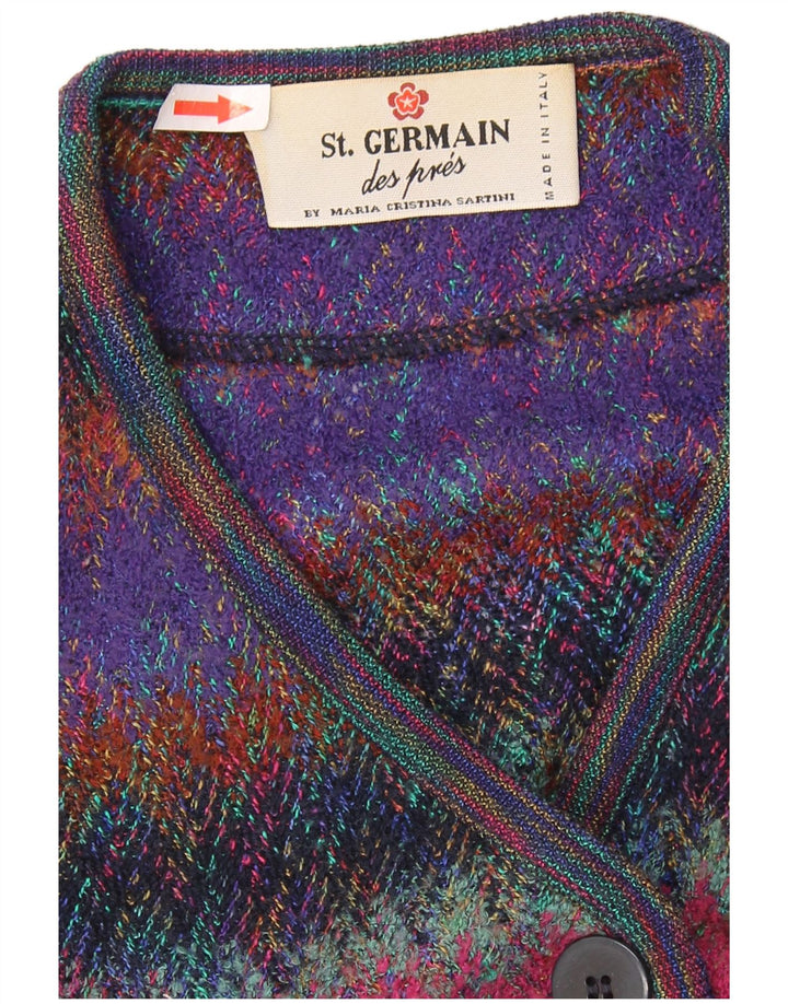 CALLE. GERMAIN Suéter tipo cárdigan largo para mujer IT 44 Medium Multicolor