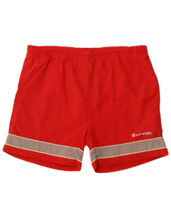 CHAMPION Bañador para hombre, talla grande, color rojo