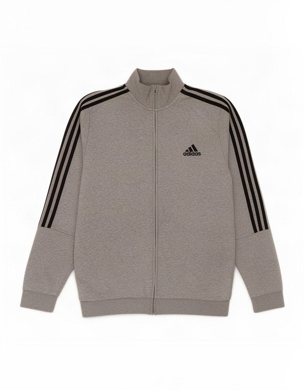 Adidas - Chaqueta de chándal para hombre, talla 44/46, algodón gris grande