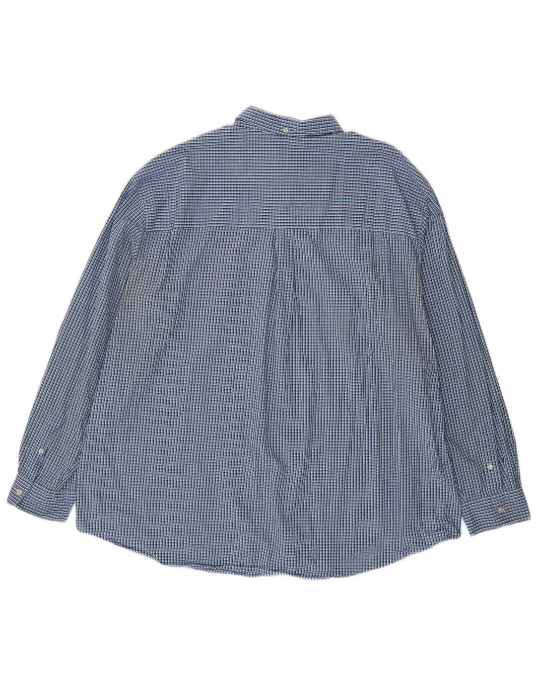 Chaps Camisa para hombre 3XL Algodón a cuadros azul