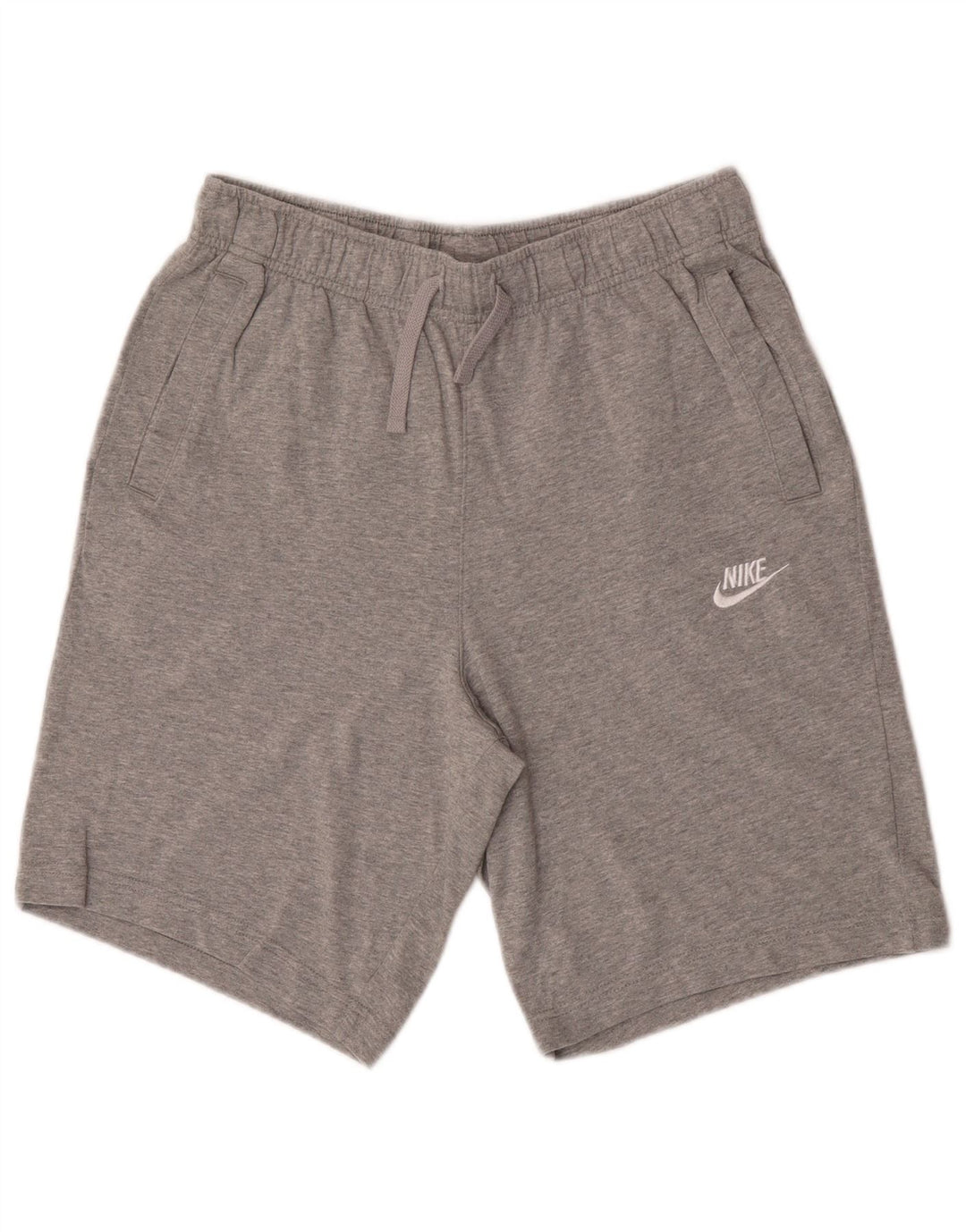 Nike - Pantalones cortos deportivos para hombre, talla pequeña, algodón gris